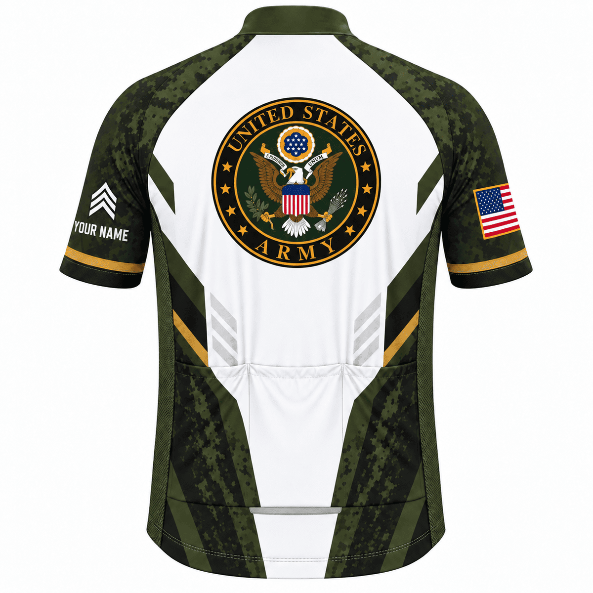 Custom U.S. Army Cycling Kit – Personalized Rank & Name