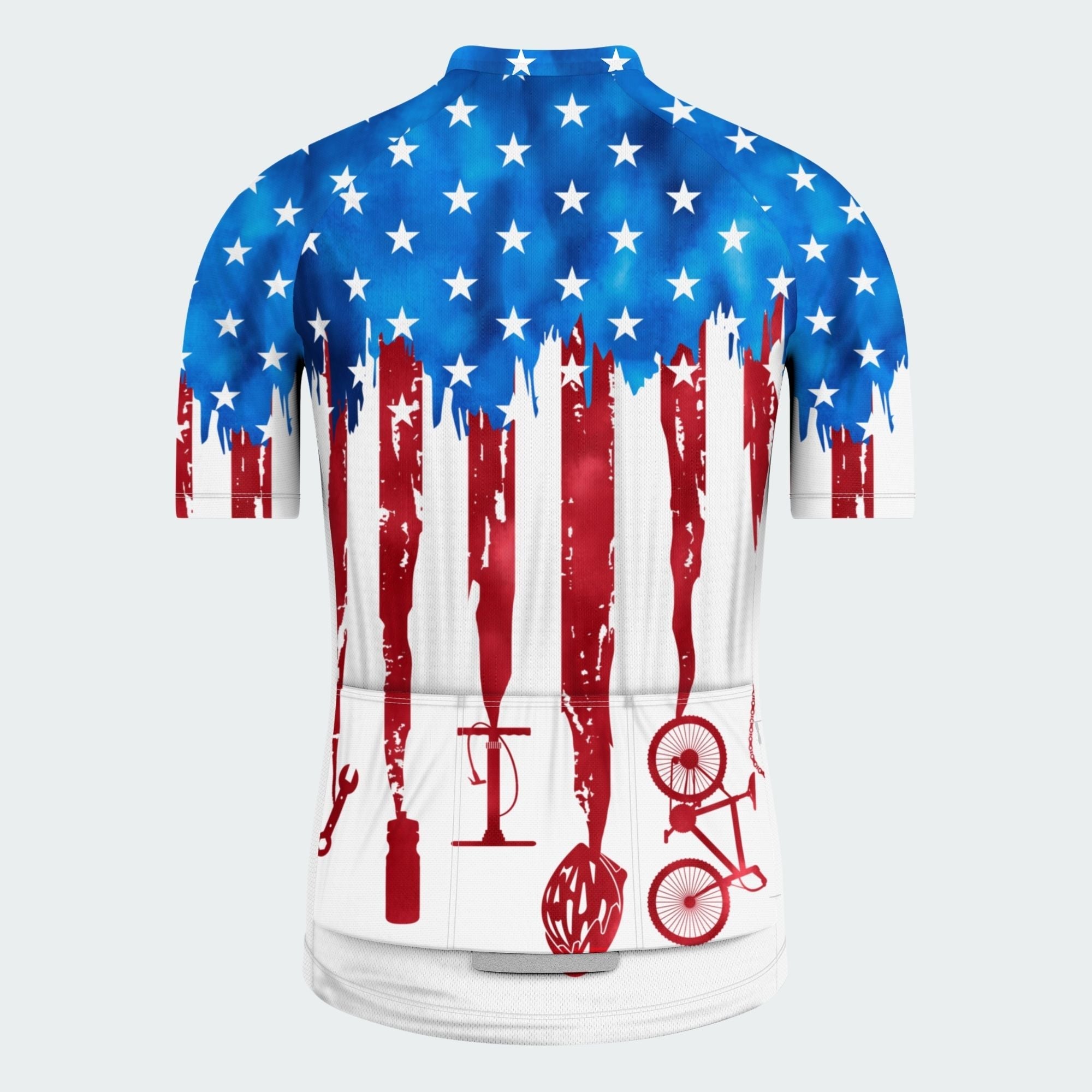 Men's American Pride Tie Dye American Flag Regular Fit Cycling Kit