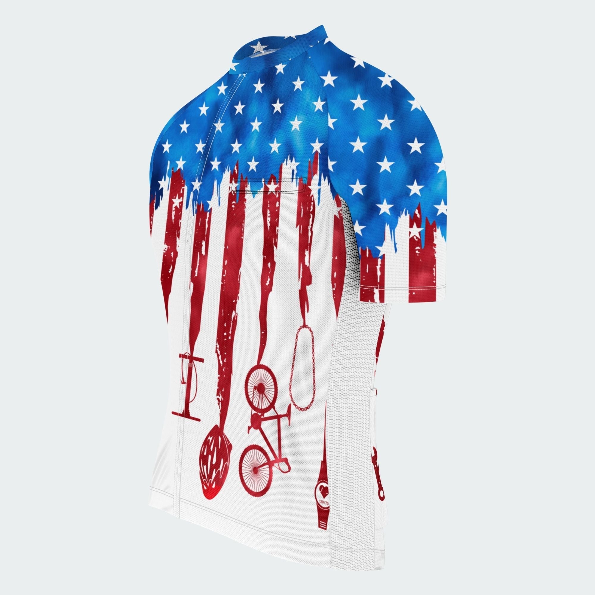 Men's American Pride Tie Dye American Flag Regular Fit Cycling Kit