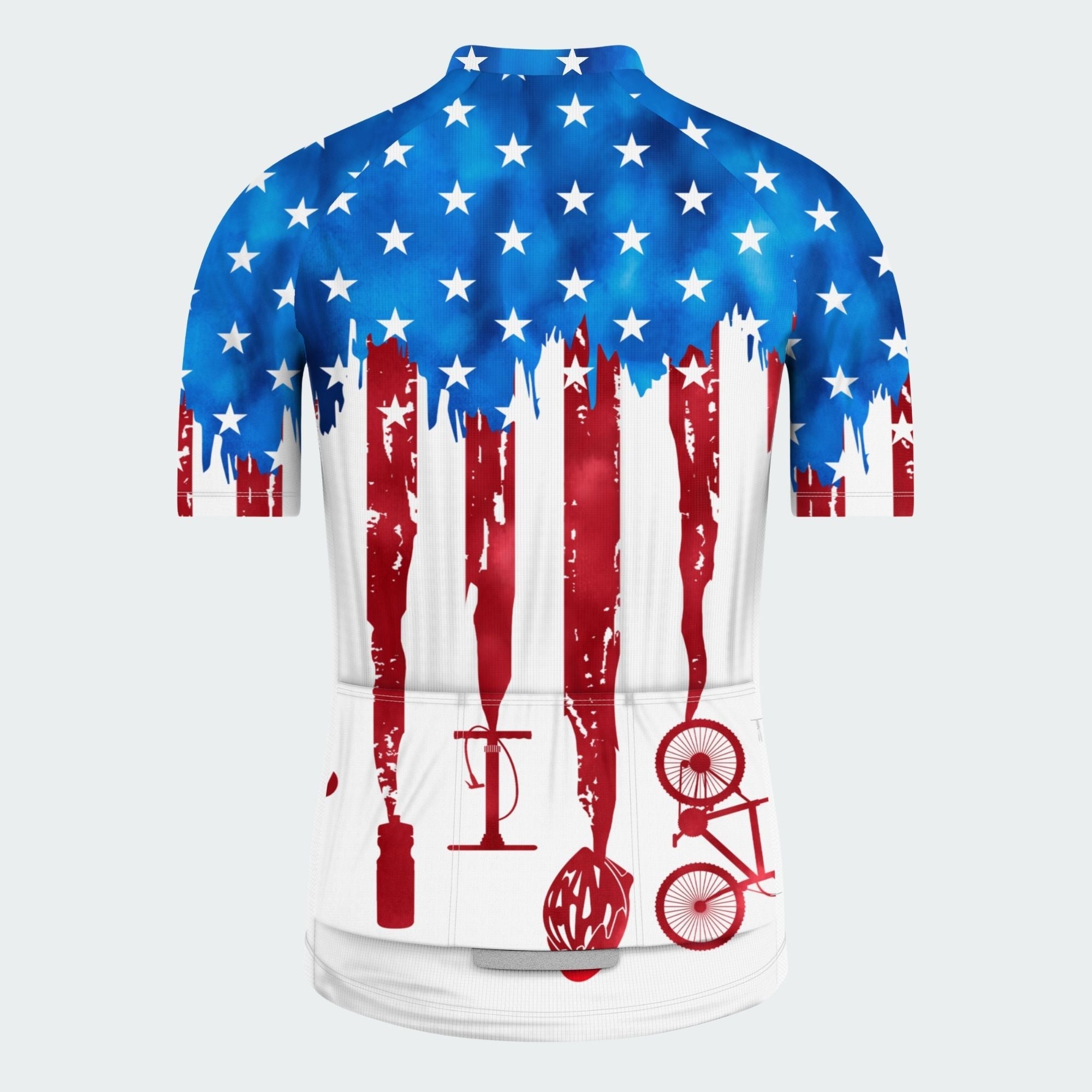 Men's American Pride Tie Dye American Flag Regular Fit Cycling Kit