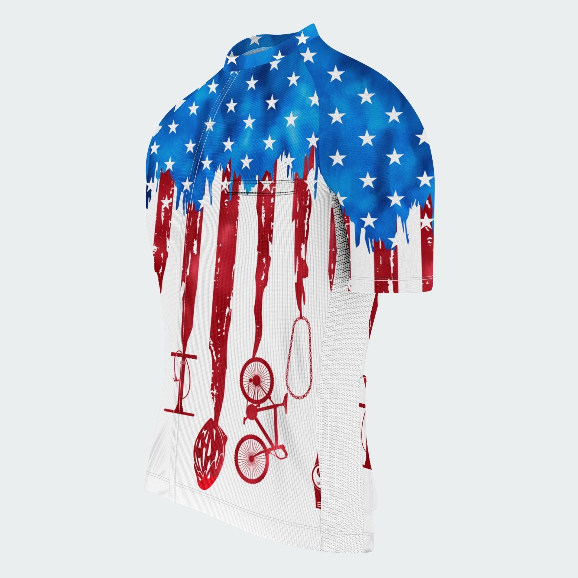Men's American Pride Tie Dye American Flag Regular Fit Cycling Kit