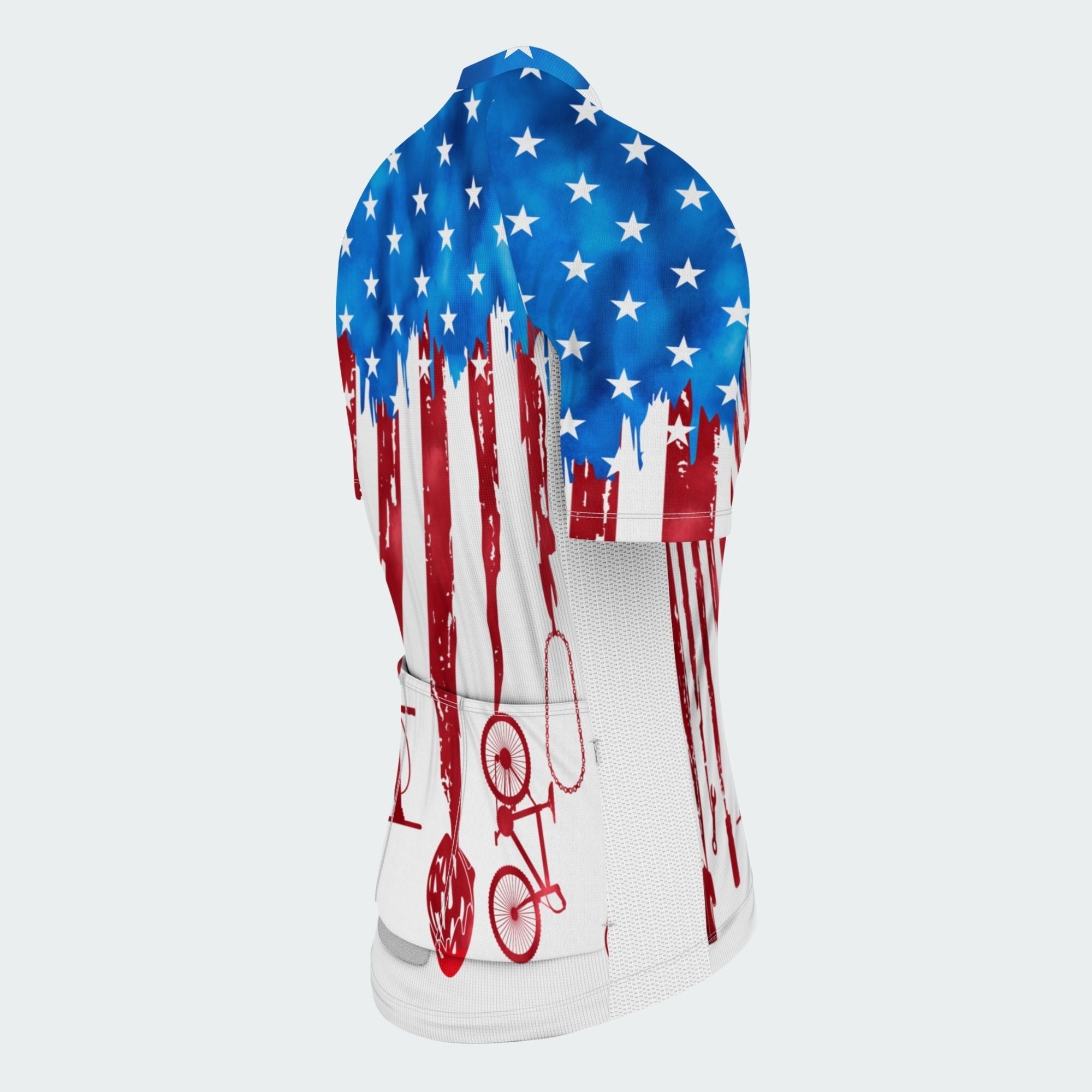 Men's American Pride Tie Dye American Flag Regular Fit Cycling Kit