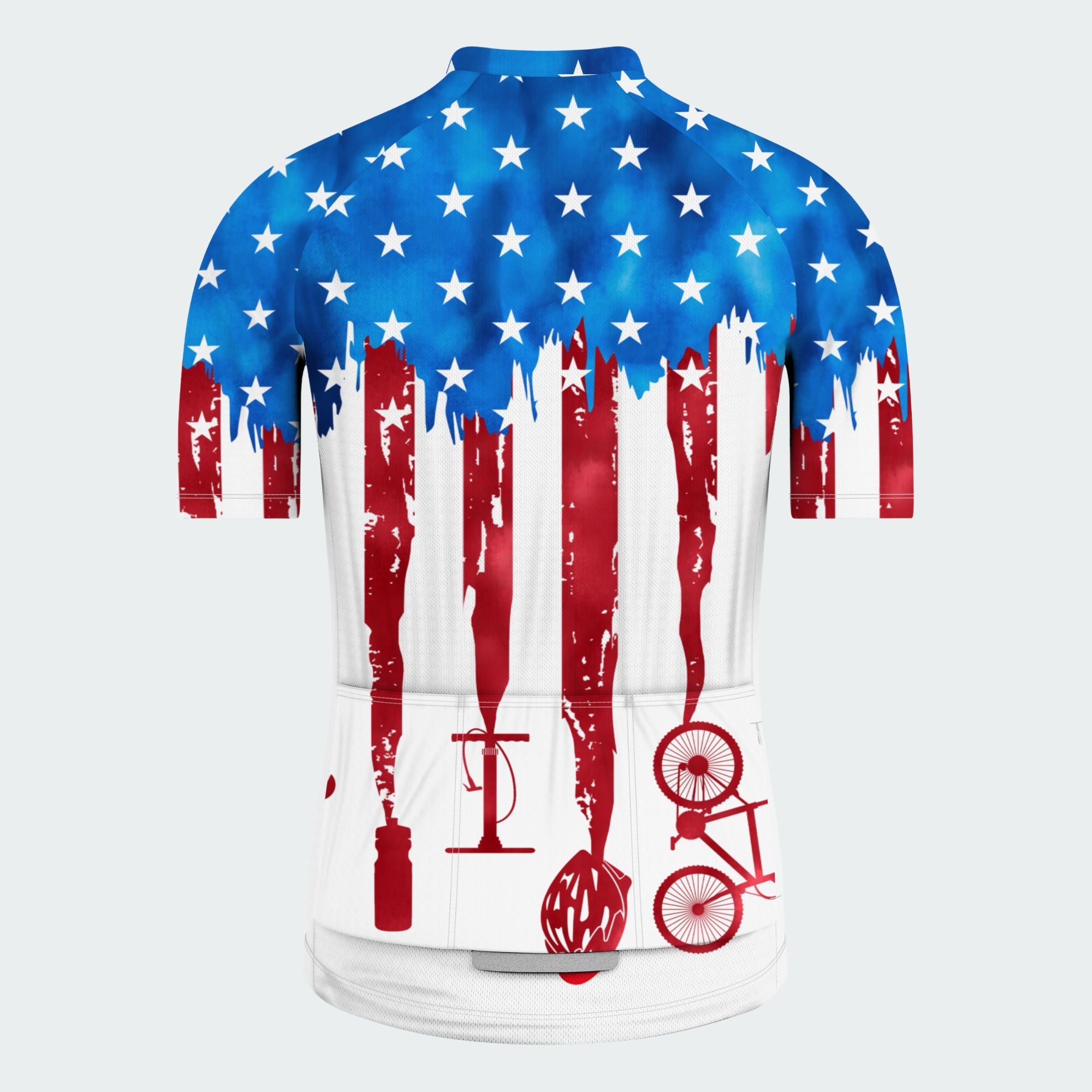 Men's American Pride Tie Dye American Flag Regular Fit Cycling Kit
