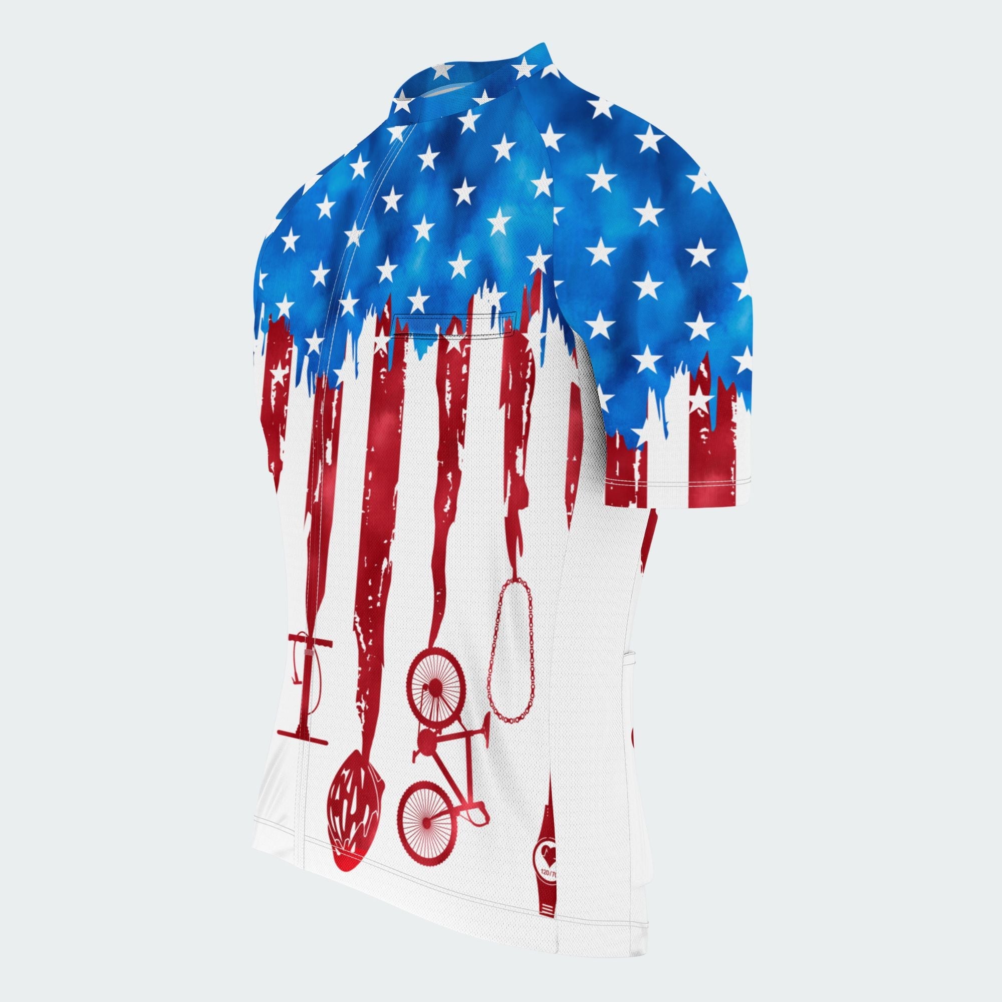 Men's American Pride Tie Dye American Flag Regular Fit Cycling Kit