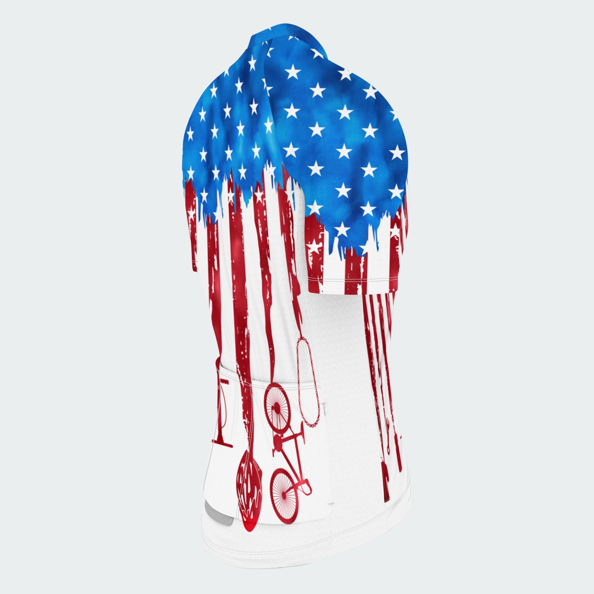 Men's American Pride Tie Dye American Flag Regular Fit Cycling Kit
