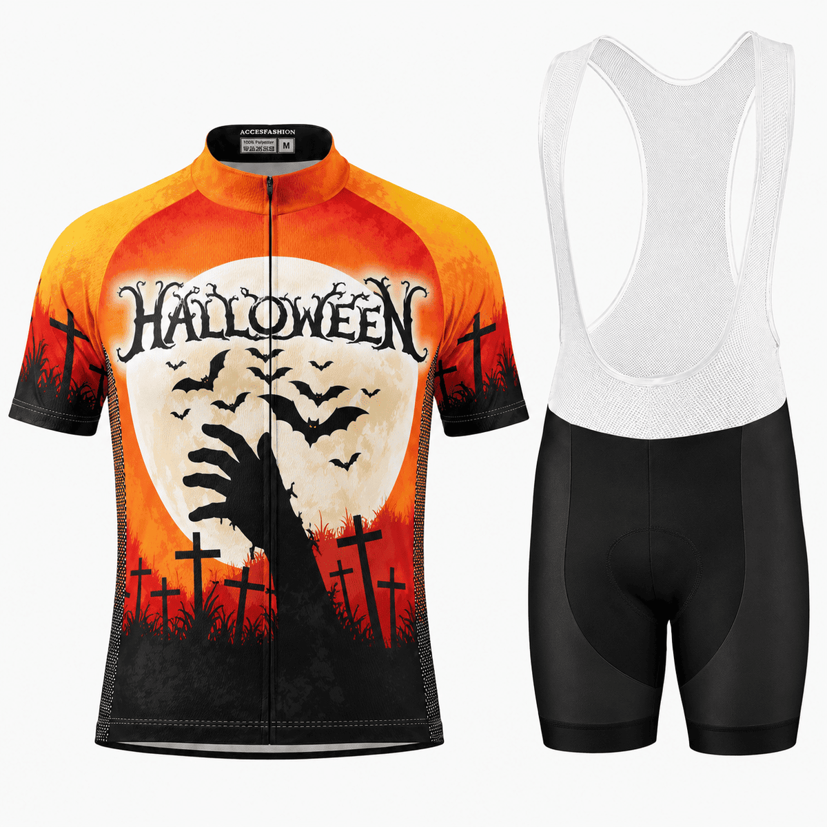Halloween Graveyard Moon Cycling Jersey & Kit