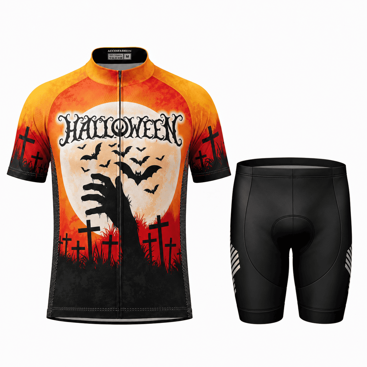 Halloween Graveyard Moon Cycling Jersey & Kit