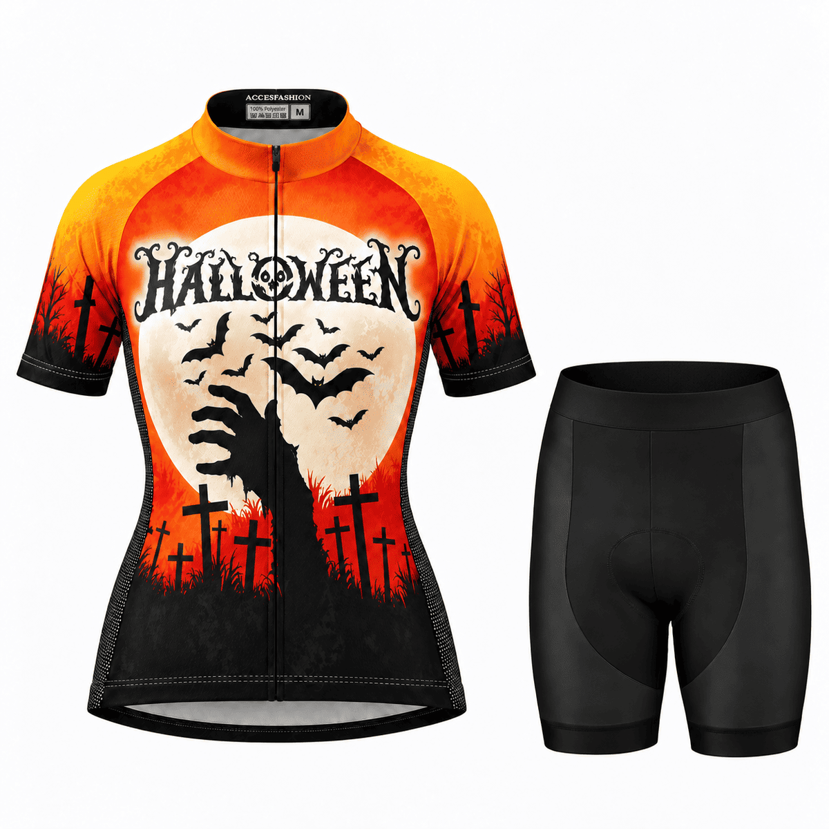 Halloween Graveyard Moon Cycling Jersey & Kit