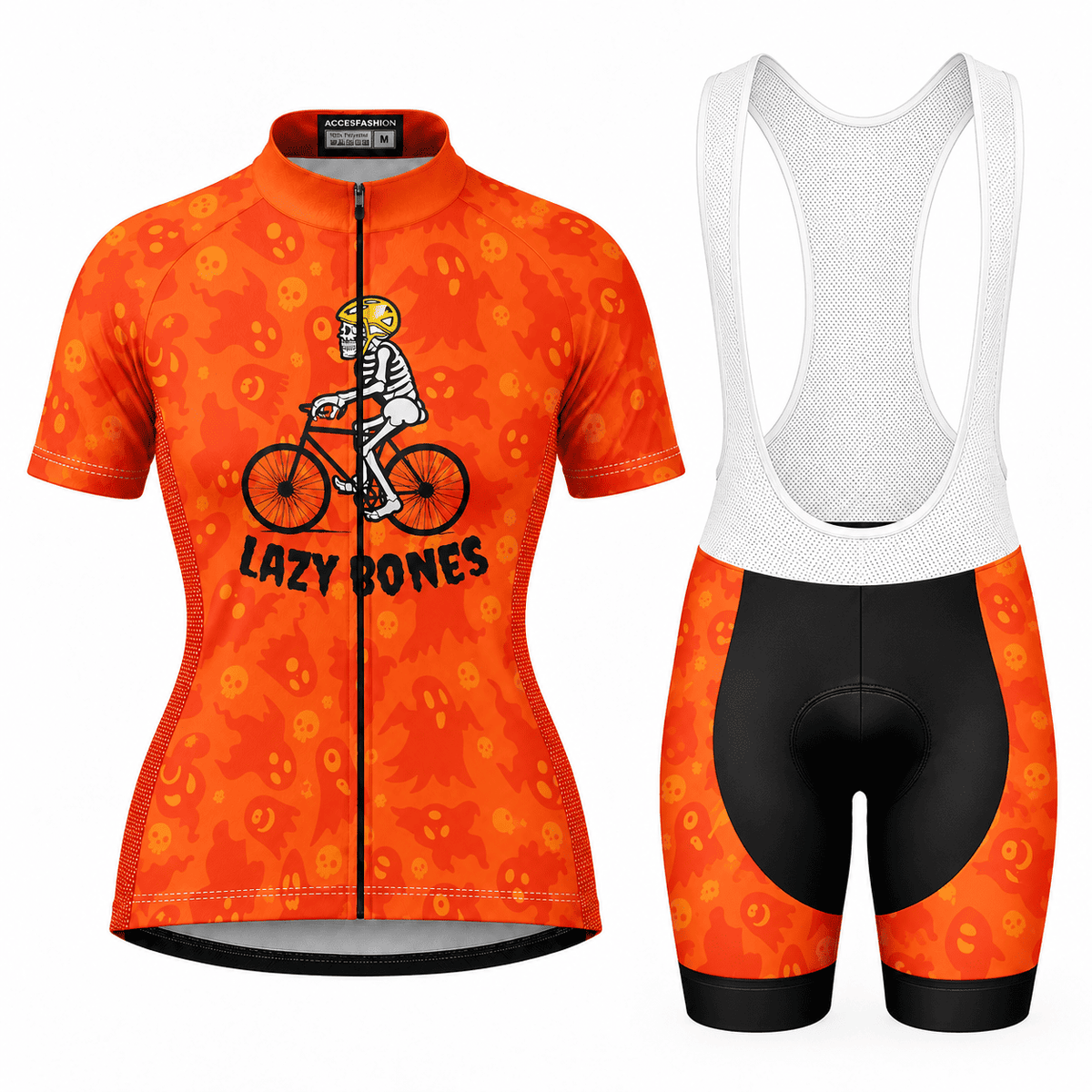 Lazy Bones Halloween Skeleton Cycling Jersey & Kit