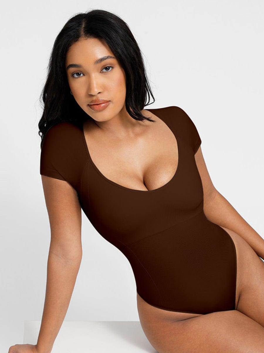 🌿Eco-friendly Seamless Super Strong Chest Support Shapewear Bodysuit