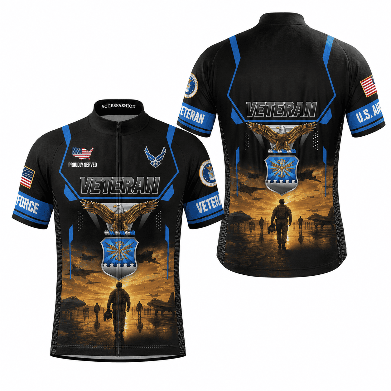 Men's U.S Veteran Cycling Kit, Gifts For US Veterans