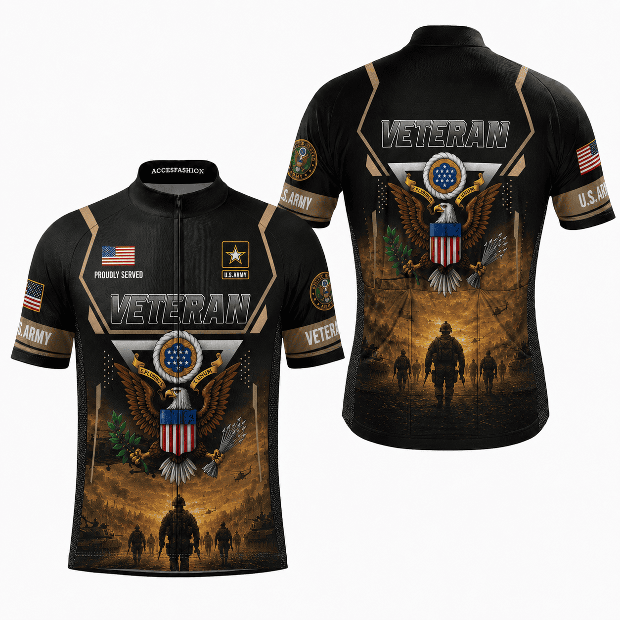 Men's U.S Veteran Cycling Kit, Gifts For US Veterans