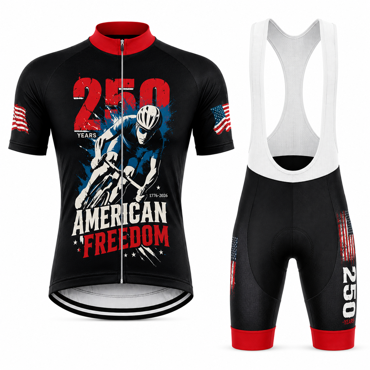 Men's 250 Years American Freedom 1776-2026 Cycling Kit