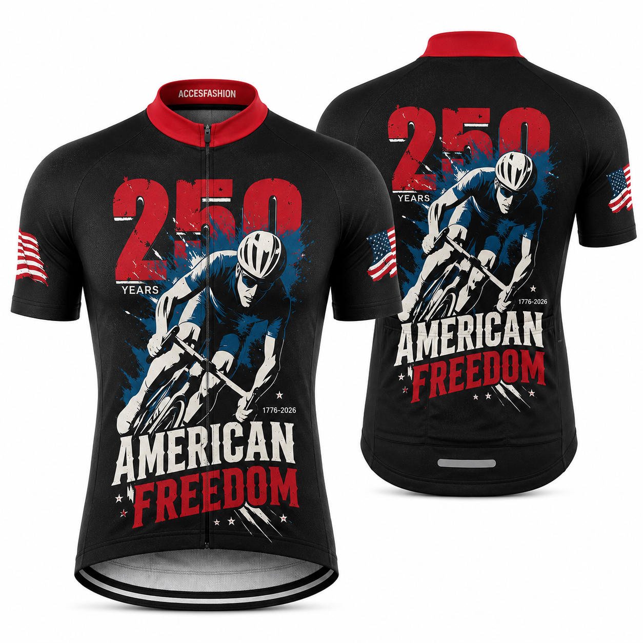 Men's 250 Years American Freedom 1776-2026 Cycling Kit