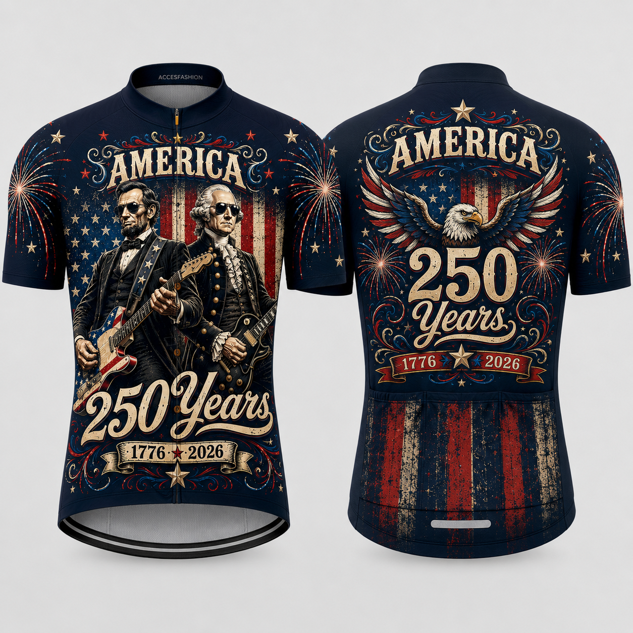 Men's America 250 Years Freedom Rock cycling kit