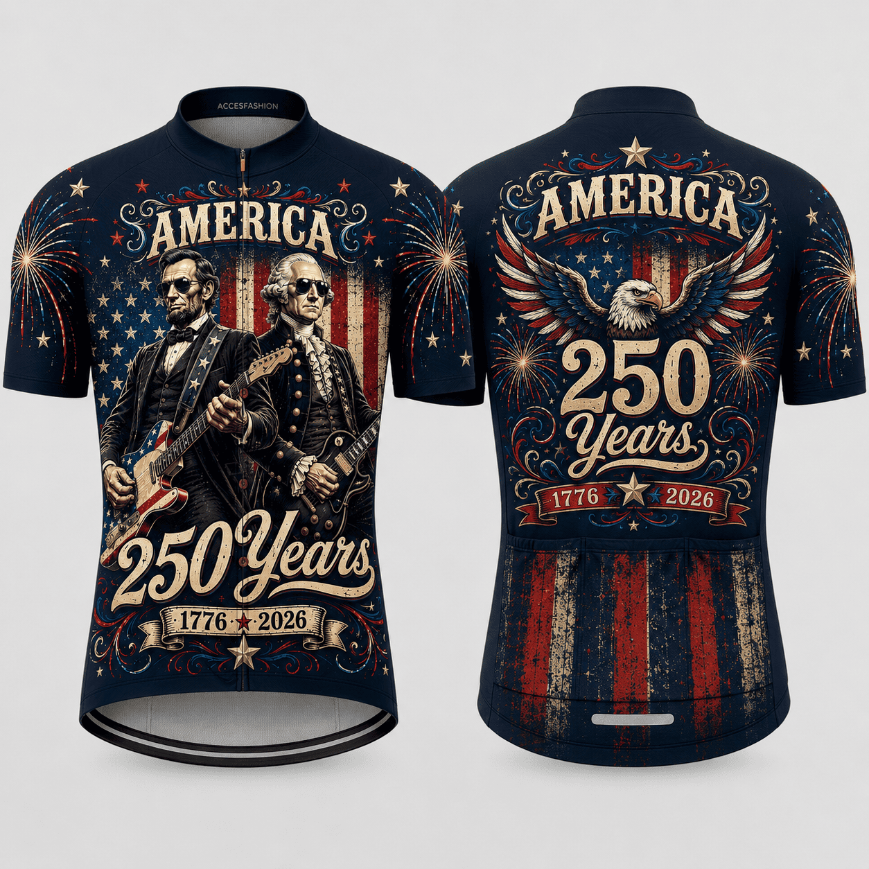 Men's America 250 Years Freedom Rock cycling kit