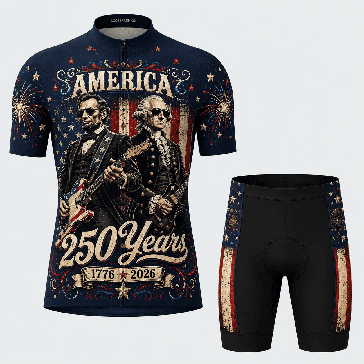 Men's America 250 Years Freedom Rock cycling kit