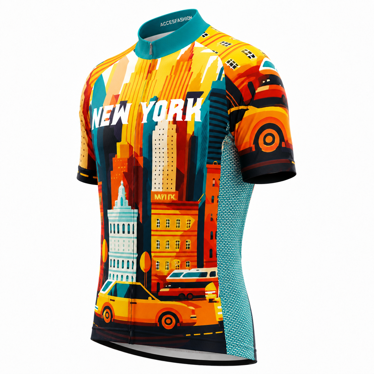Men's Around The World - New York City Short Sleeve Cycling Jersey & Kit