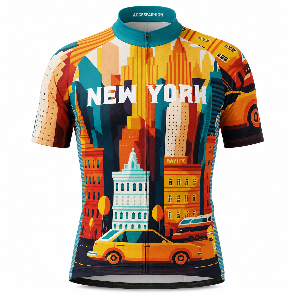 Men's Around The World - New York City Short Sleeve Cycling Jersey & Kit