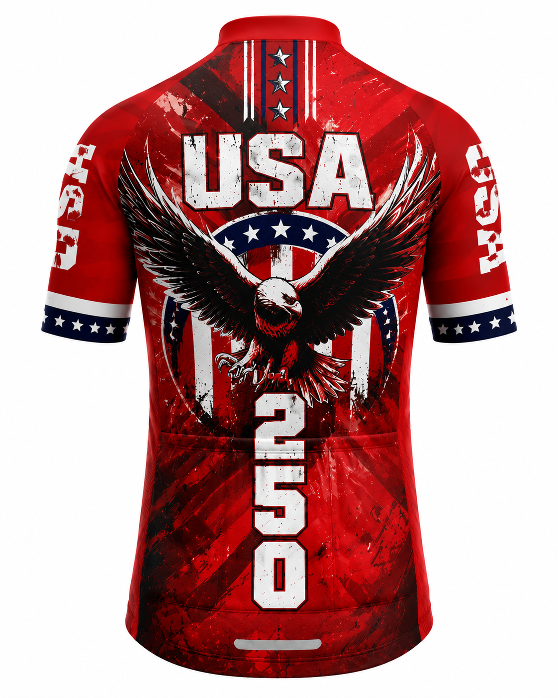 Men's USA 250 Red White & Blue Patriotic Eagle Cycling Kit