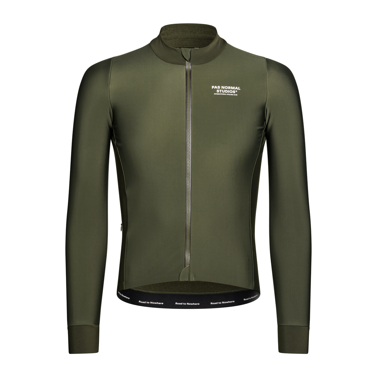 Pas Normal Studios Men's Mechanism Thermal Long Sleeve Jersey - Dark Olive