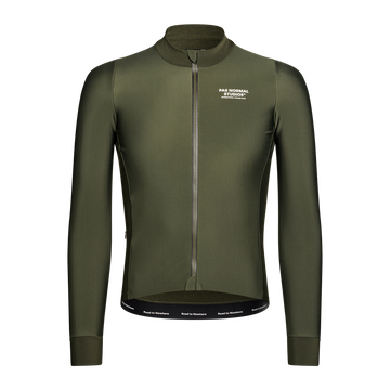 Pas Normal Studios Men's Mechanism Thermal Long Sleeve Jersey - Dark Olive