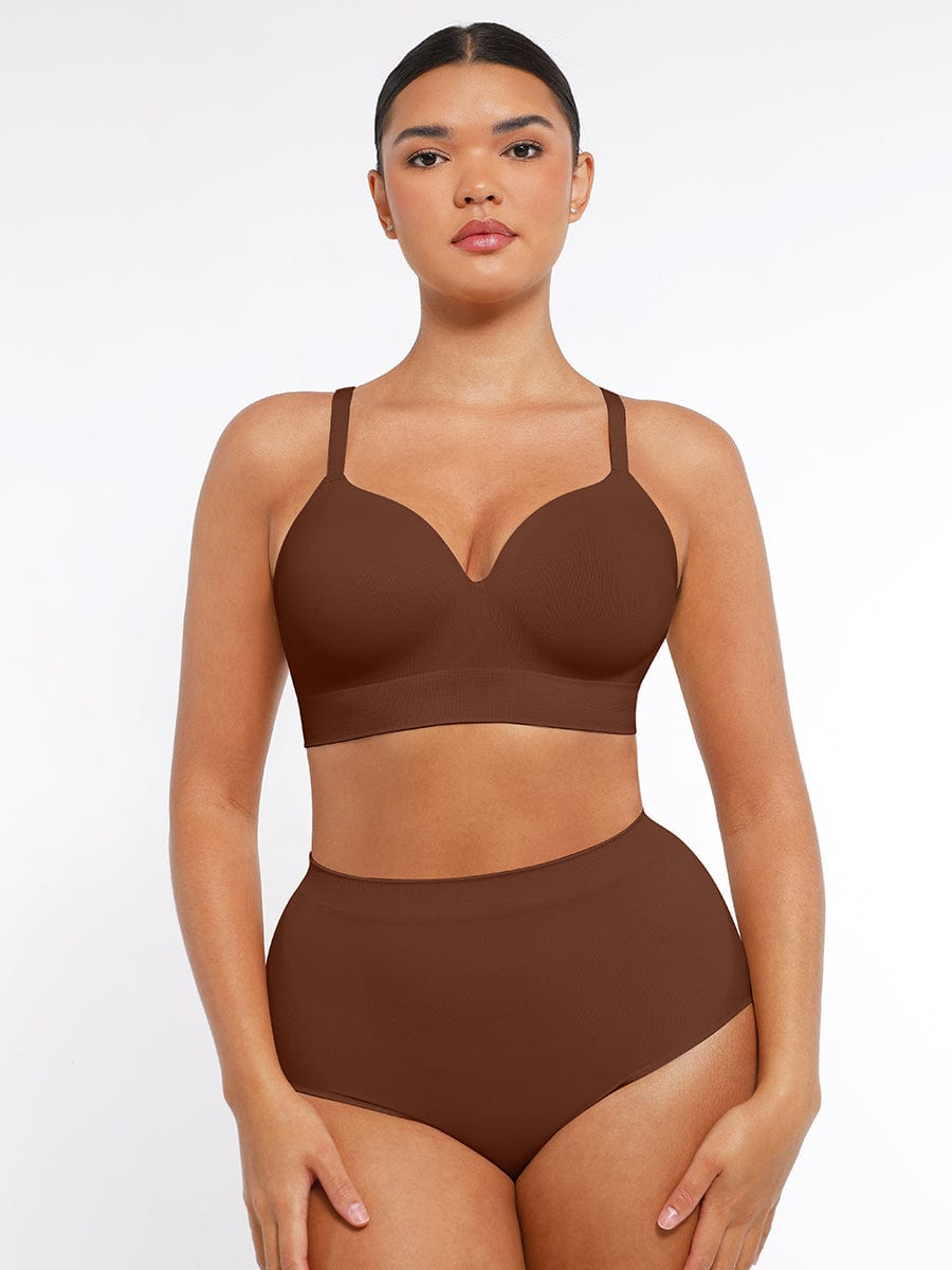 Seamless Wireless Bust Support Shapewear Bra