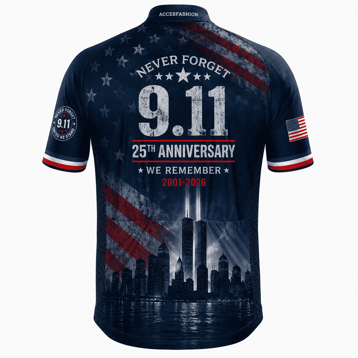 Never Forget 9/11 25th Anniversary Memorial Cycling Kit