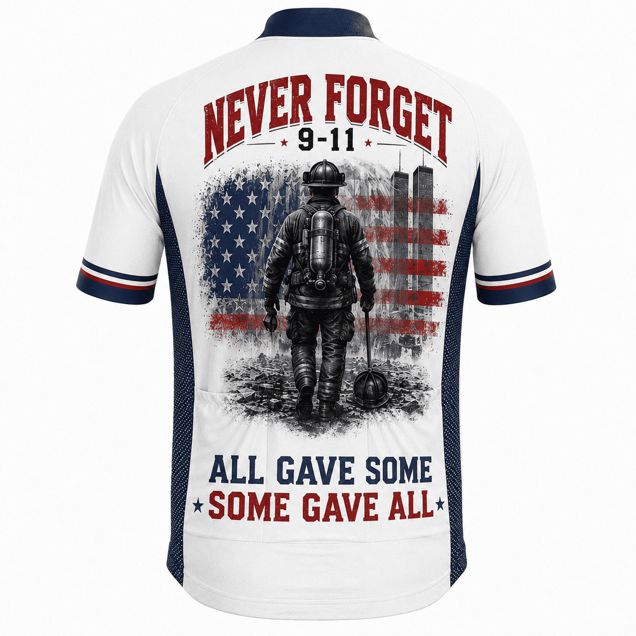 Never Forget 9/11 Firefighter Memorial Cycling Kit