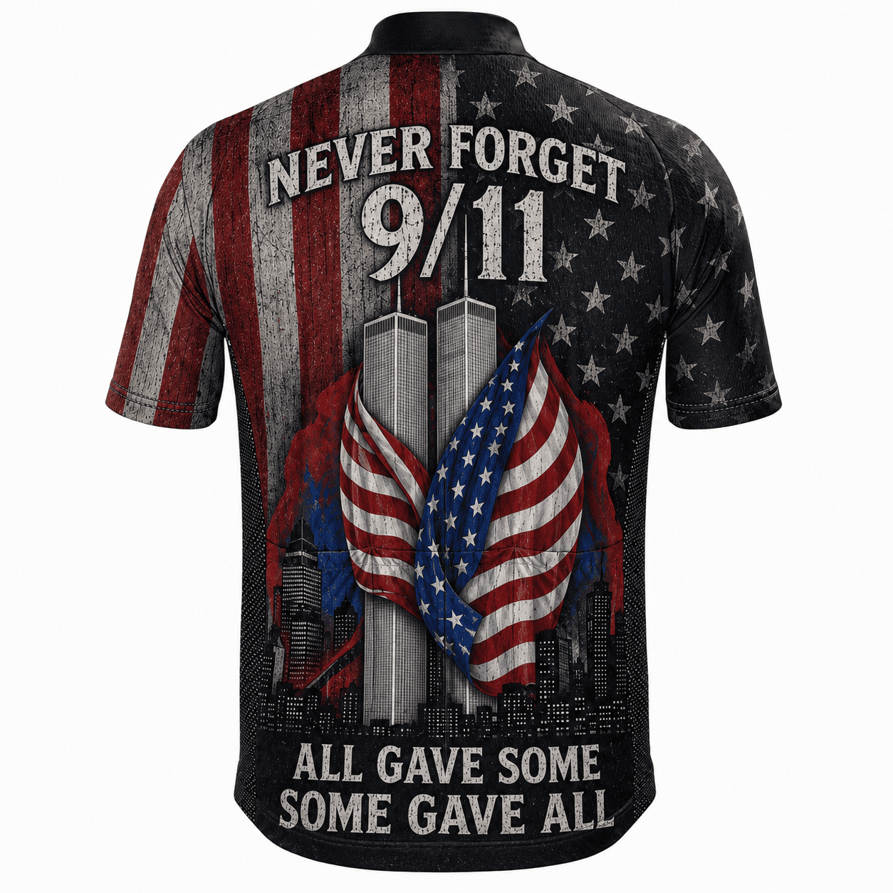 Never Forget 9/11 Memorial Cycling Kit – Patriotic American Flag