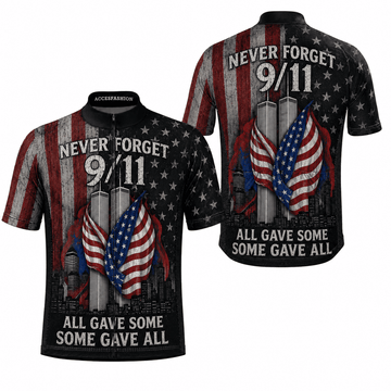 Never Forget 9/11 Memorial Cycling Kit – Patriotic American Flag