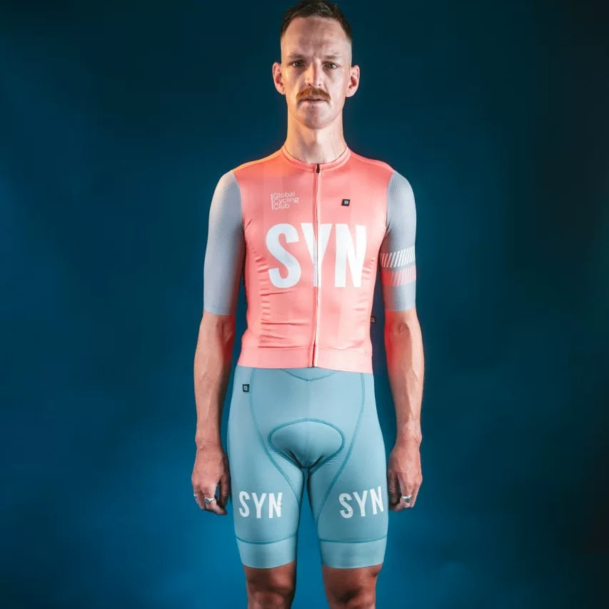 SYN Cycling Jersey Short Sleeve Men'S And Women'S Summer Road Bike Quick-Dry Breathable Professional Printed Cycling Jersey Set