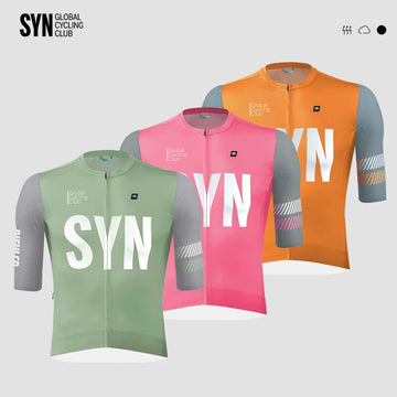 SYN Cycling Jersey Short Sleeve Men'S And Women'S Summer Road Bike Quick-Dry Breathable Professional Printed Cycling Jersey Set