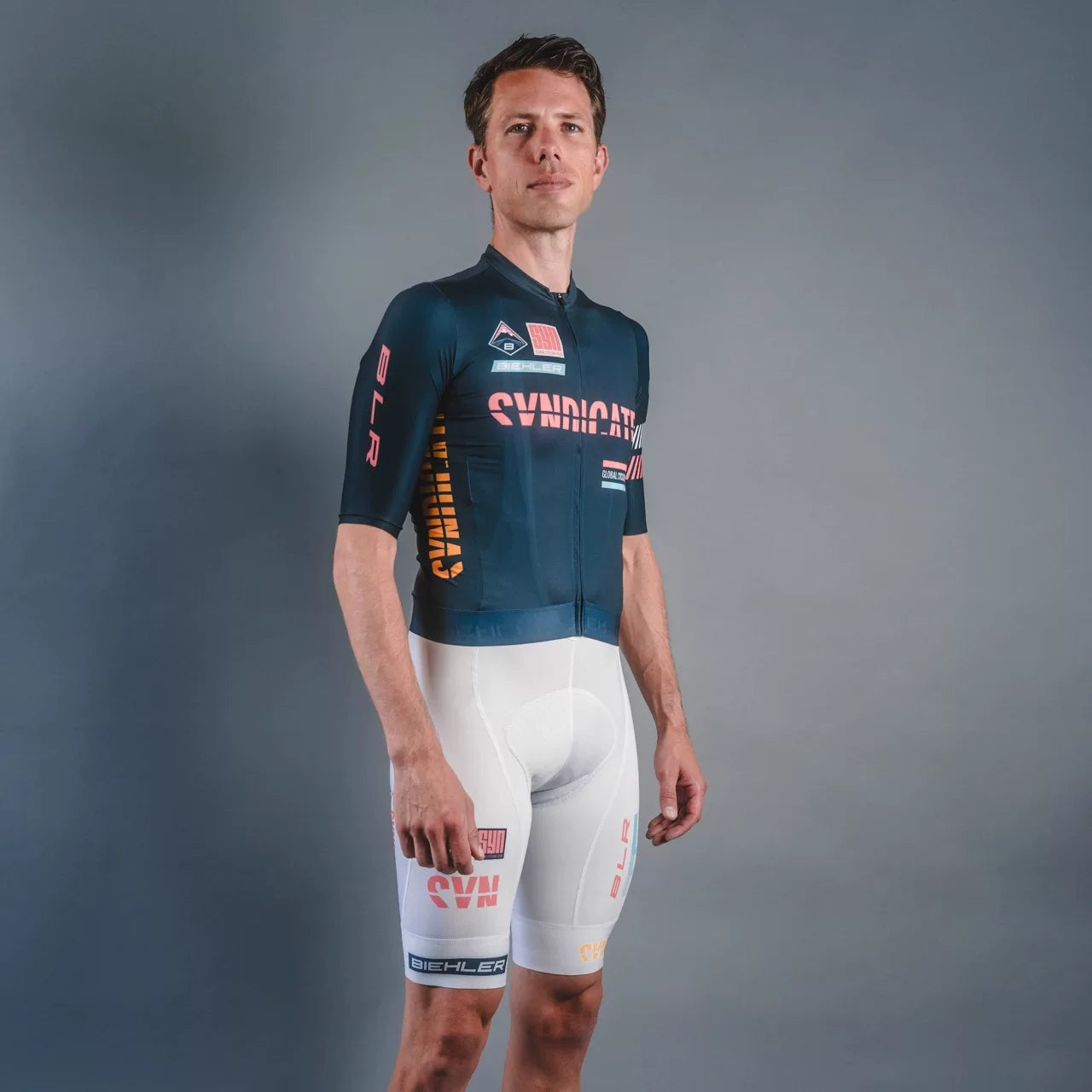 SYN25 New Men'S And Women'S Summer Road Bike & Mountain Bike High-Elasticity, Quick-Dry, Breathable Short-Sleeve Cycling Jersey