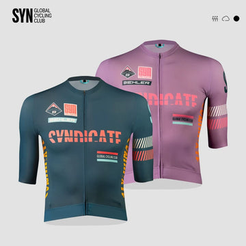 SYN25 New Men'S And Women'S Summer Road Bike & Mountain Bike High-Elasticity, Quick-Dry, Breathable Short-Sleeve Cycling Jersey