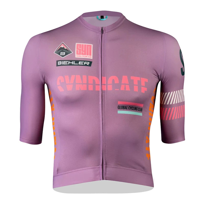 SYN25 New Men'S And Women'S Summer Road Bike & Mountain Bike High-Elasticity, Quick-Dry, Breathable Short-Sleeve Cycling Jersey