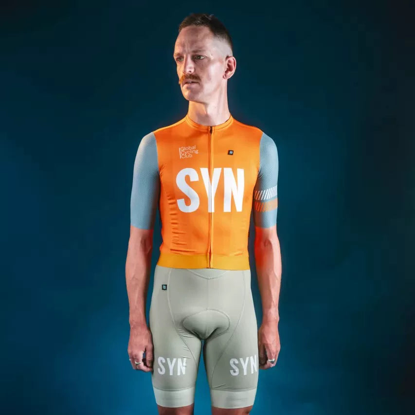 SYN Cycling Jersey Short Sleeve Men'S And Women'S Summer Road Bike Quick-Dry Breathable Professional Printed Cycling Jersey Set