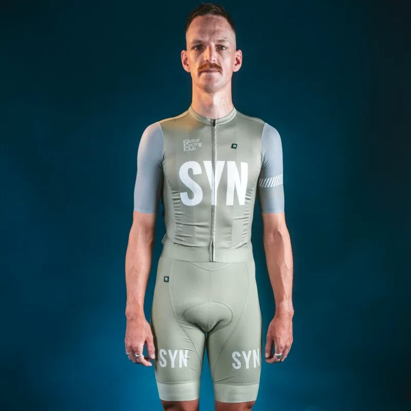 SYN Cycling Jersey Short Sleeve Men'S And Women'S Summer Road Bike Quick-Dry Breathable Professional Printed Cycling Jersey Set