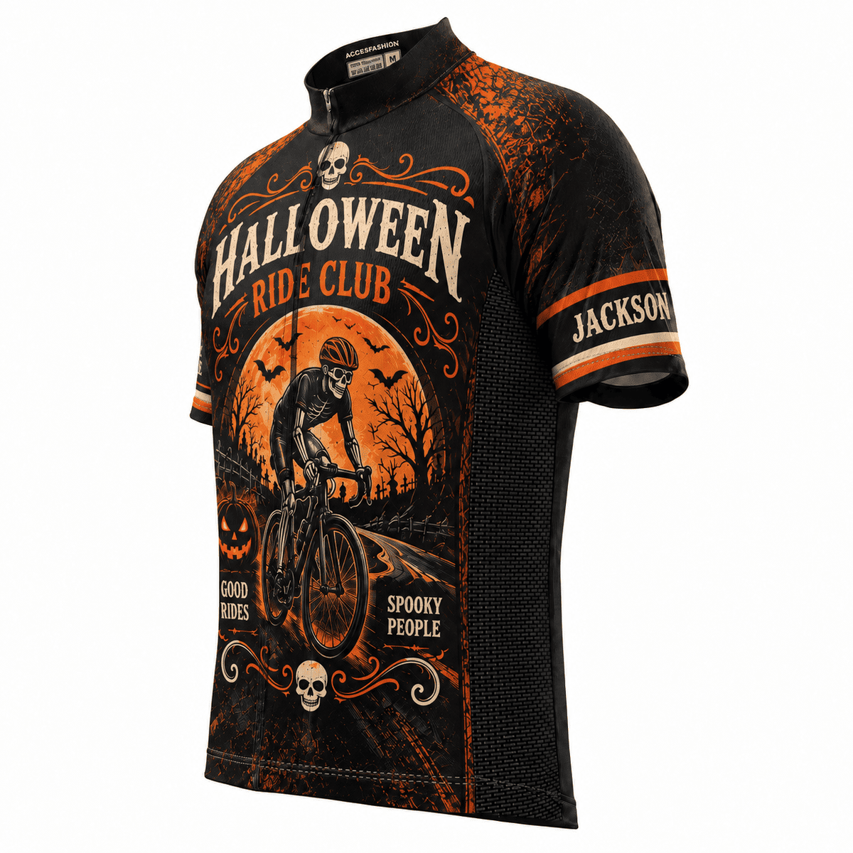 Personalized Halloween Ride Club Cycling Kit – Custom Name & Number