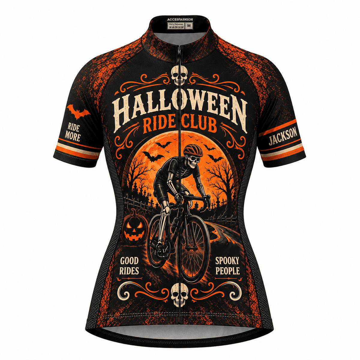 Personalized Halloween Ride Club Cycling Kit – Custom Name & Number