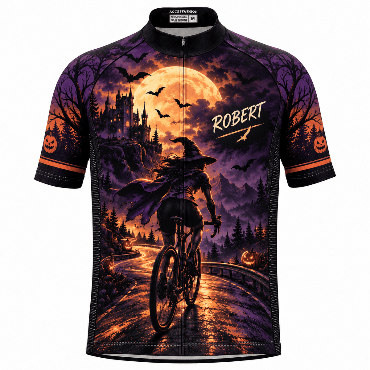 Personalized Halloween Witch Moon Cycling Jersey & Kit