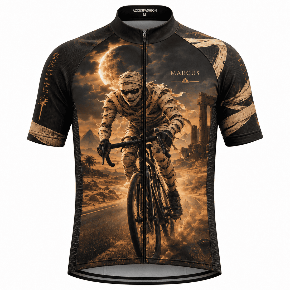 Personalized Mummy Rider Egyptian Desert Halloween Cycling Jersey & Kit