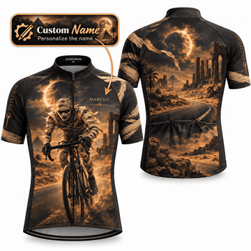 Personalized Mummy Rider Egyptian Desert Halloween Cycling Jersey & Kit