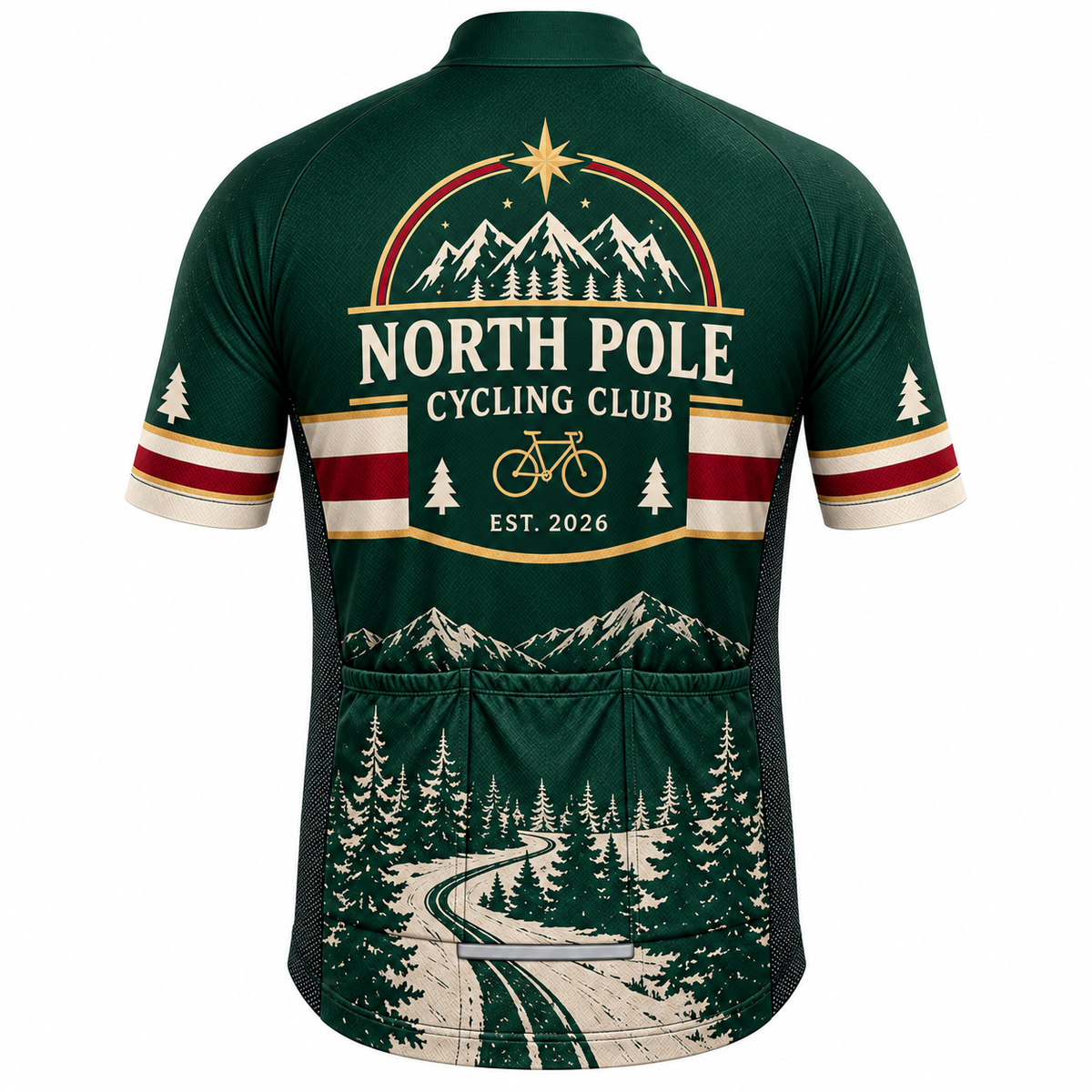 Personalized North Pole Cycling Club Christmas Cycling Jersey & Kit