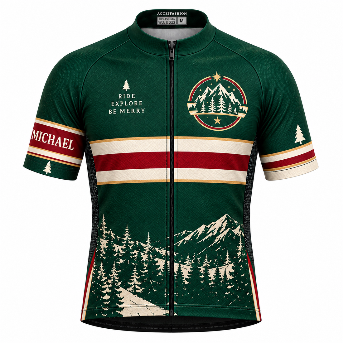 Personalized North Pole Cycling Club Christmas Cycling Jersey & Kit
