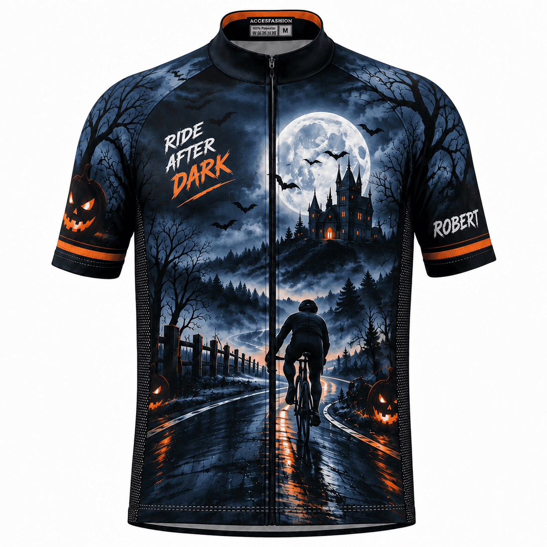 Personalized Ride After Dark Halloween Cycling Kit – Custom Name & Number