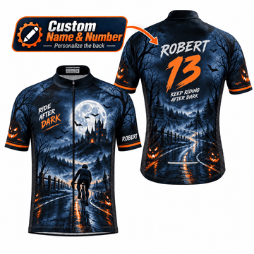 Personalized Ride After Dark Halloween Cycling Kit – Custom Name & Number