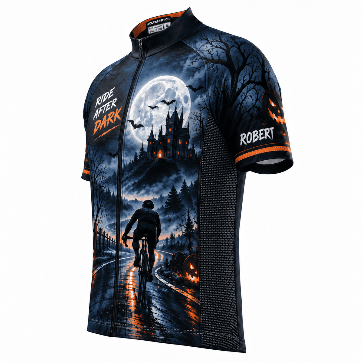 Personalized Ride After Dark Halloween Cycling Kit – Custom Name & Number