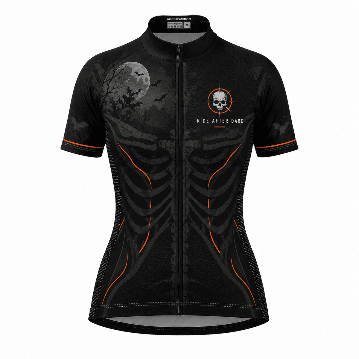 Personalized Ride After Dark Skeleton Cycling Jersey & Kit