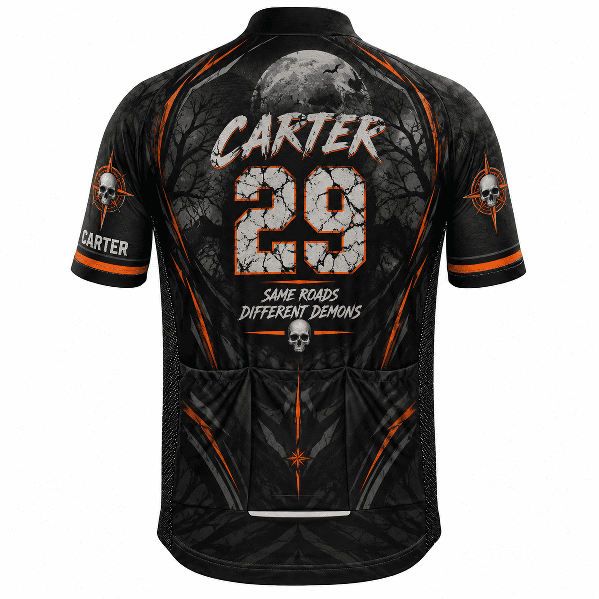 Personalized Ride Beyond Fear Skeleton Cycling Jersey & Kit